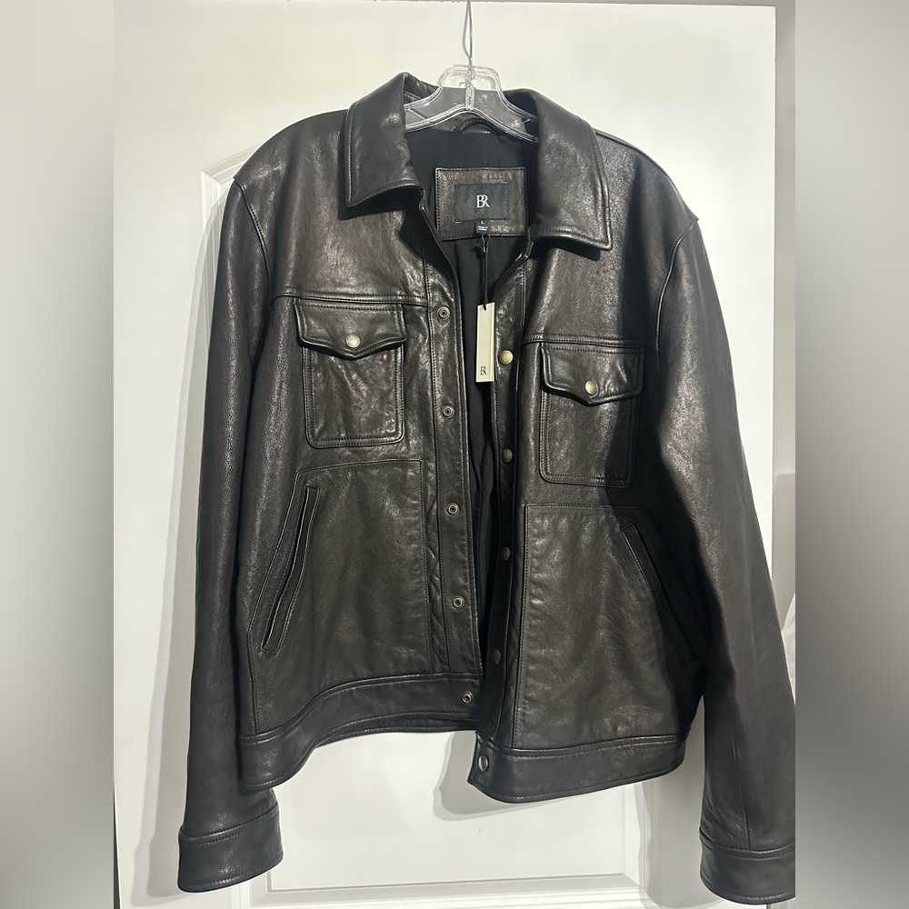 Brand new with tags Banana Republic Genuine Leather SHACKET